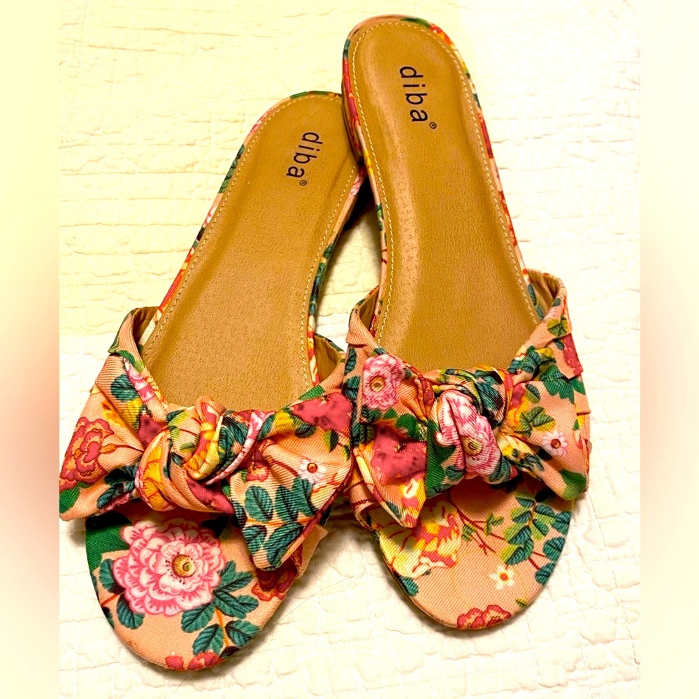 Floral Summer Slides Sandals